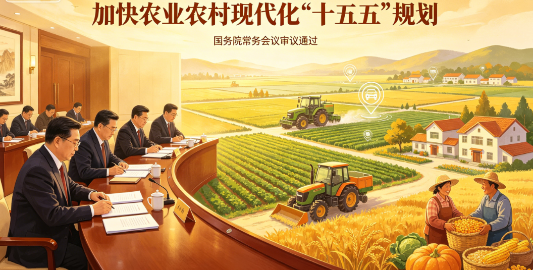 国务院常务会议审议通过农业农村现代化 “十五五” 规划 锚定乡村振兴发展方向