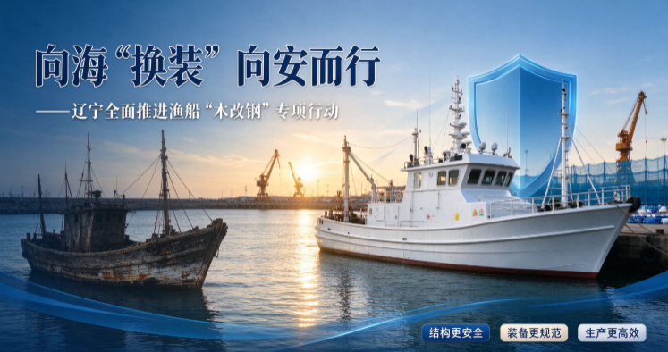 向海“换装” 向安而行 ——辽宁全面推进渔船“木改钢”专项行动
